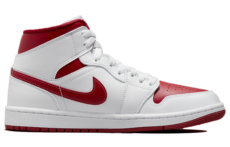 (WMNS) Air Jordan 1 Mid 'White Pomegranate' BQ6472-161