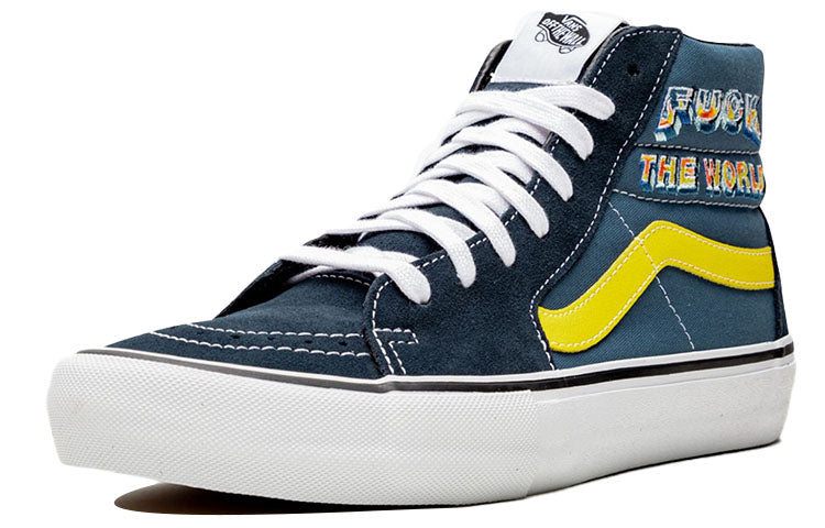Vans Supreme x SK8-HI 'Fuck The World - Navy' VN0A45JDSY2