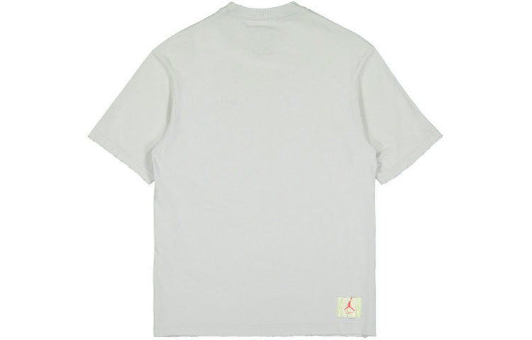 Air Jordan x Union Crossover Solid Color Breathable Logo Round Neck Short Sleeve US Edition Gray DM2843-025