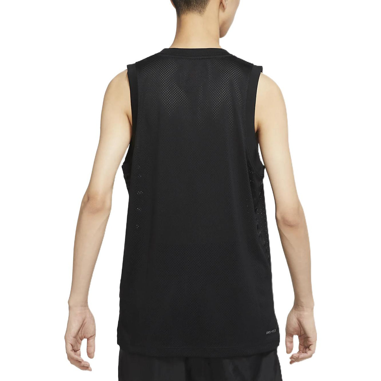 Men's Air Jordan Alphabet Printing Round Neck Pullover Straight Camisole Black Vest DX6583-010