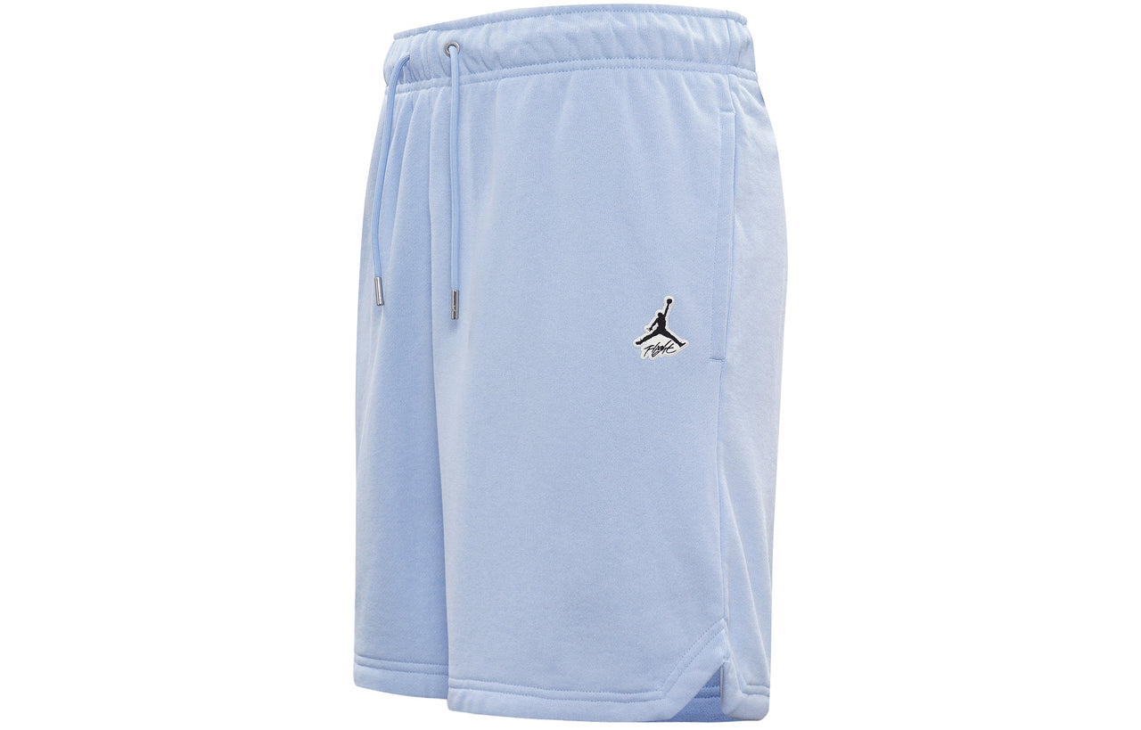 Air Jordan Essentials Logo Pattern Lacing Sports Shorts Blue DA9823-469