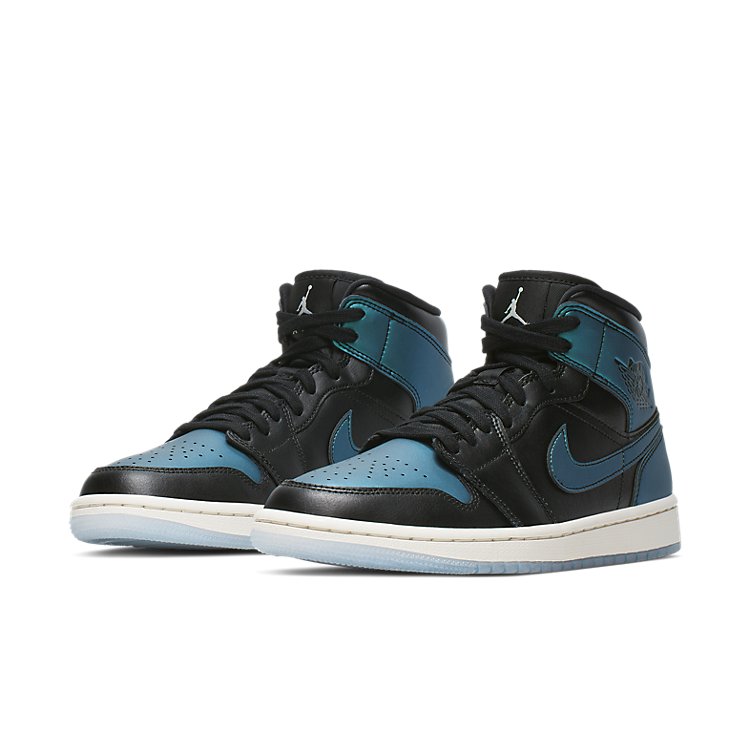 (WMNS) Air Jordan 1 Mid 'Metallic Turquoise' BQ6472-009