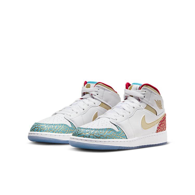 (GS) Air Jordan 1 Mid 'UNC to Chicago' FB2212-100