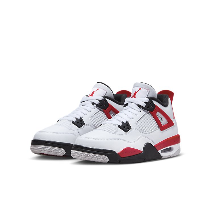 (GS) Air Jordan 4 Retro 'Red Cement' 408452-161