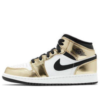 (GS) Air Jordan 1 Mid SE 'Metallic Gold' DC1420-700