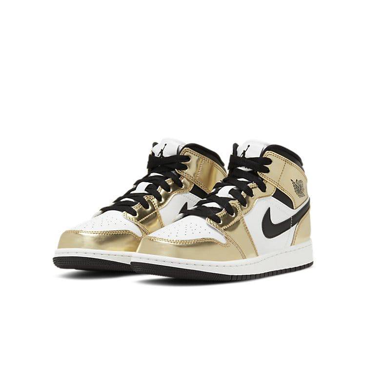 (GS) Air Jordan 1 Mid SE 'Metallic Gold' DC1420-700