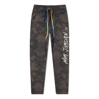 Air Jordan Tie Dye Alphabet Lacing Fleece Sports Pants Men's Brown DR2960-029