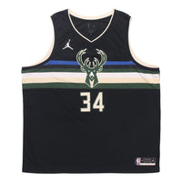 Air Jordan Giannis Antetokounmpo MILWAUKEE Bucks Statement Edition NBA Swingman Jersey 'Black' CV9484-010