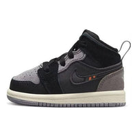 (TD) Air Jordan 1 Mid SE Craft 'Inside Out - Black' DV0437-001