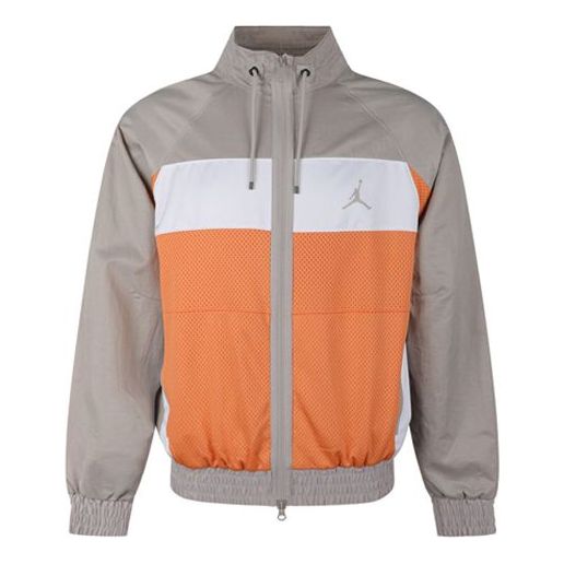 Air Jordan Stand-up Collar Casual Woven Sports Jacket - Orange AV1303-854