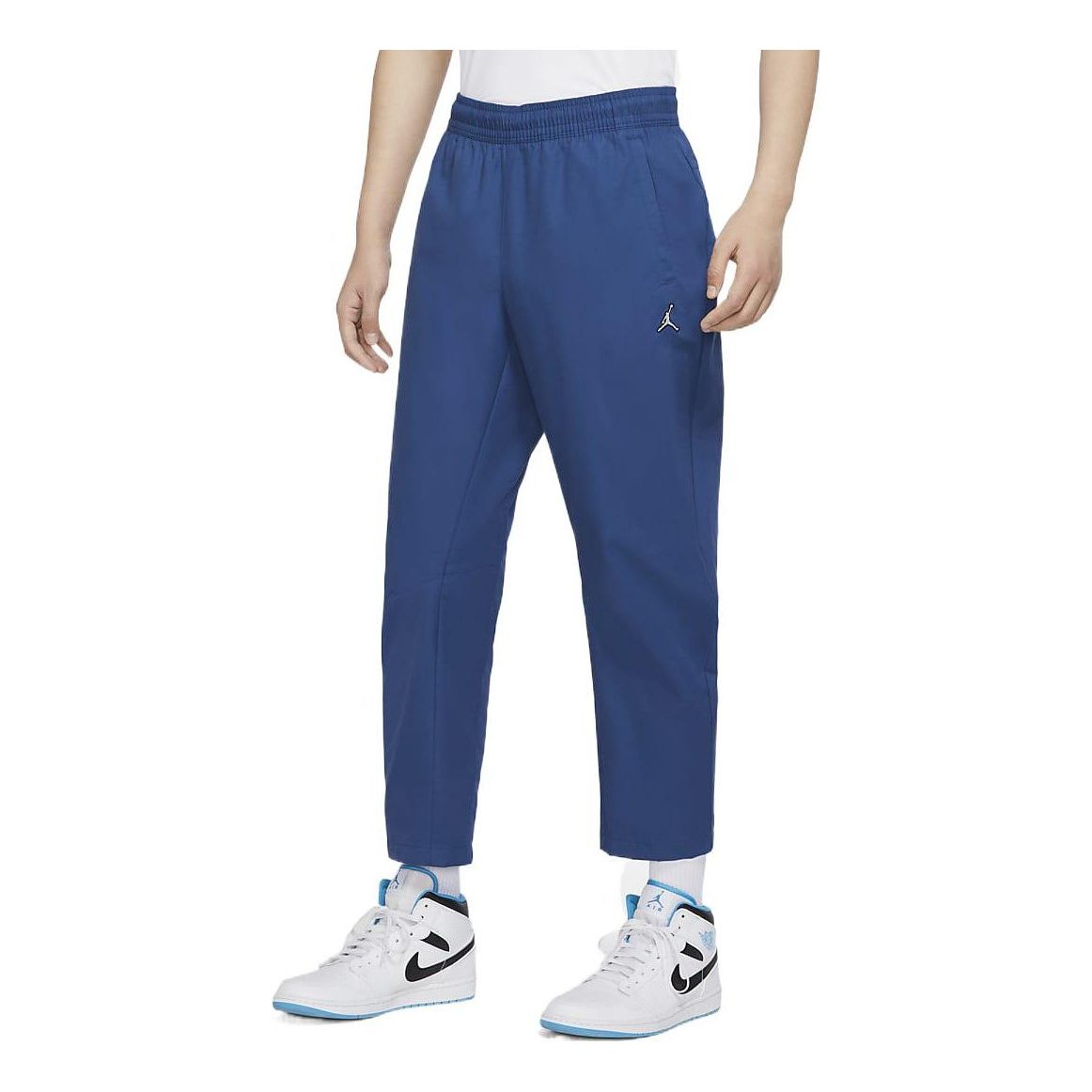 Air Jordan Elastic Brand Casual Pants Men's French Blue DR3095-493