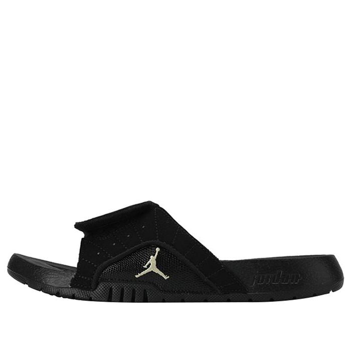 (GS) Air Jordan Hydro 12 Slide 'Black Metallic Gold' 820267-012