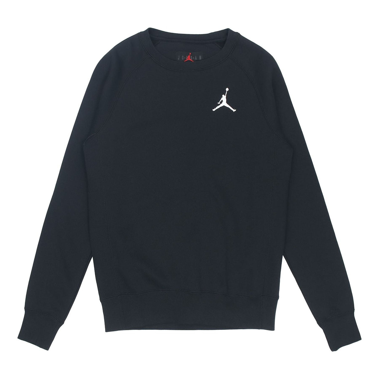 Men's Air Jordan Logo Embroidered Sports Round Neck Pullover Black BQ2941-010