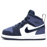 (TD) Air Jordan 1 Mid 'Obsidian Sanded Purple' 640735-445