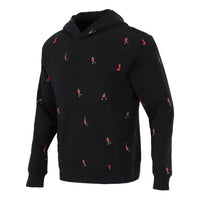 Men's Air Jordan Full Print Athleisure Casual Sports Pullover Black DC9708-010