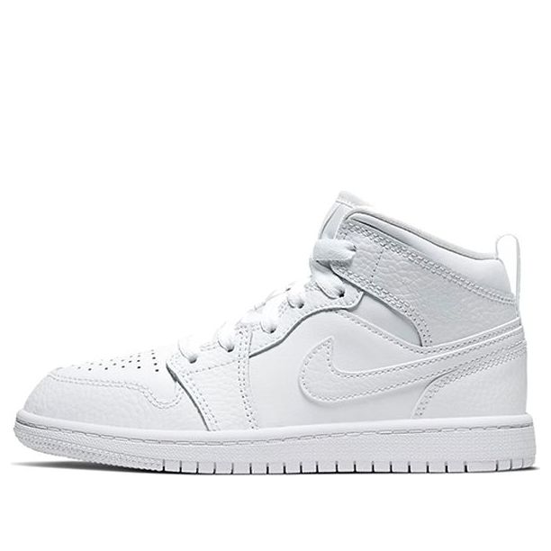 (PS) Air Jordan 1 Mid 'Triple White 2021' 640734-130