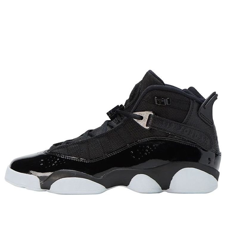 (GS) Air Jordan 6 Rings 'Black White' 323419-011