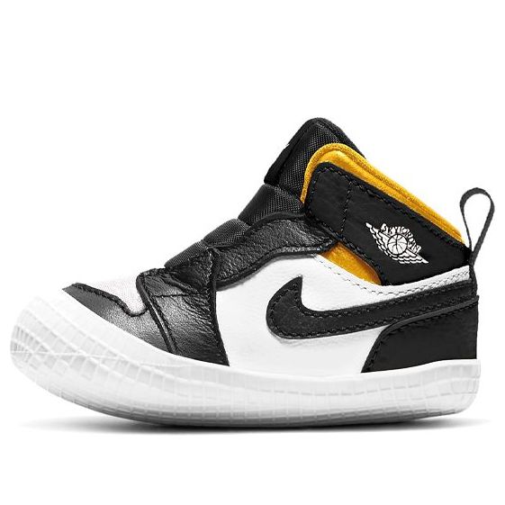 Air Jordan 1 Crib Bootie 'Black Varsity Maize' AT3745-017