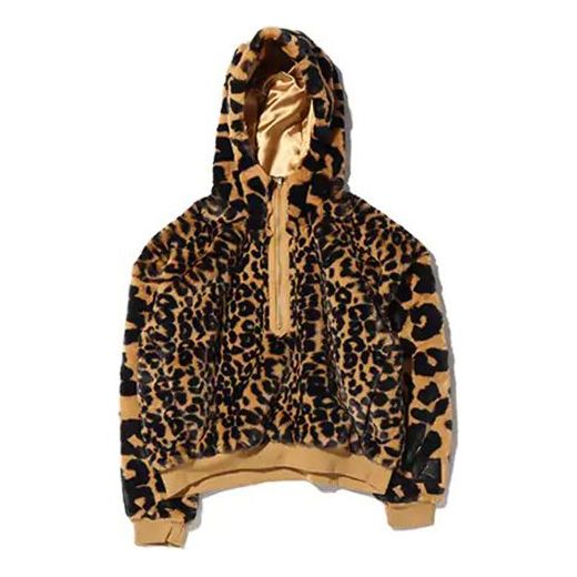 (WMNS) Air Jordan Casual Cozy Half Zipper Hoodie Element Gold CW6482-760