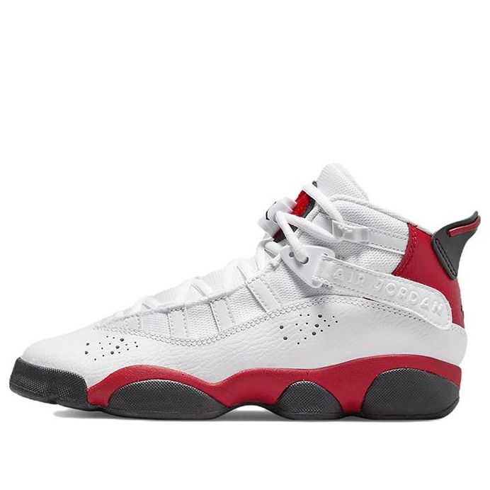 (GS) Air Jordan 6 Rings 'White University Red' 323419-126