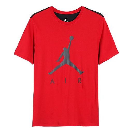 Air Jordan Contrasting Colors Sports Short Sleeve T-Shirt Men's Red AV8451-687