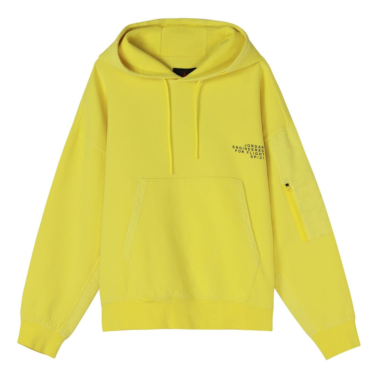 Air Jordan 23 Engineered Casual Sports Hooded Knitted Printed Sweater For Men Yellow CV2768-731