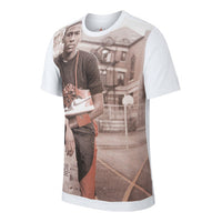 Air Jordan 1 Photo Classic Pattern Printing Short Sleeve White AT8918-100