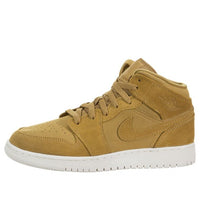 (GS) Air Jordan 1 Retro Mid 'Golden Harvest 554725-725