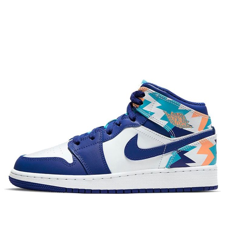 (GS) Air Jordan 1 Mid 'Geometric Pint' 555112-105