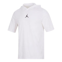 Air Jordan Solid Color Hooded Pullover Short Sleeve T-Shirt Men's 'White' DA9872-100