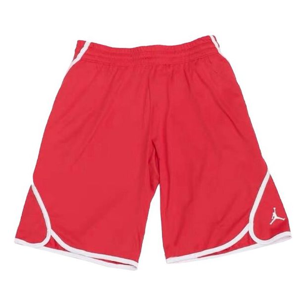 Air Jordan Flight Solid Color Side Breathable Basketball Sports Shorts Red 865851-657