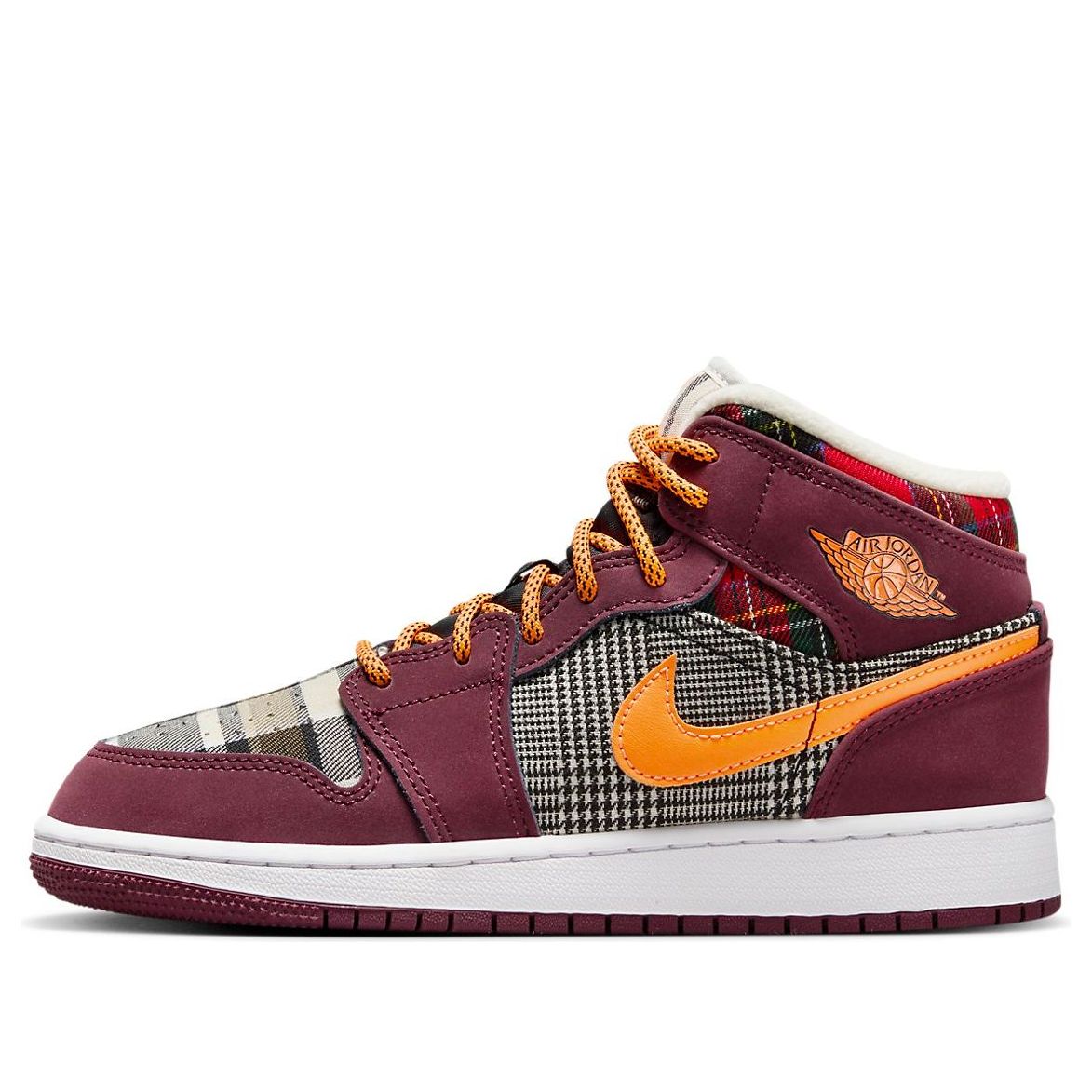 (GS) Air Jordan 1 Mid 'Plaid' FD5460-608