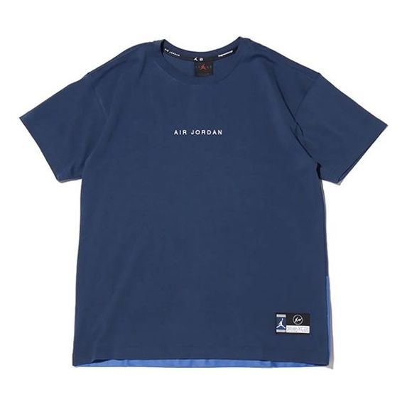 Air Jordan x Fragment T-Shirt 'Navy/Sport Royal/White' DA2985-414