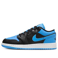 (GS) Air Jordan 1 Low 'Black University Blue' 553560-041