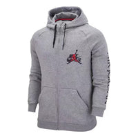 Air Jordan graphic logo hooded jacket 'Grey' DH9507-091