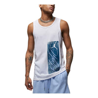 Air Jordan Essentials Graphic Tank 'White Blue' FJ2084-100