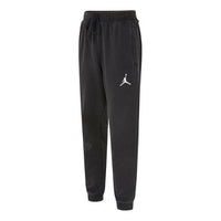 Men's Air Jordan As J Df Air Flc Pant Logo Distress Sports Knit Bundle Feet Long Pants/Trousers Autumn Black DA9859-010