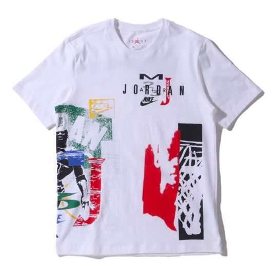 Air Jordan Sport DNA SS20 Printed Short Sleeve TEE Men White CJ6224-100