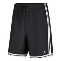 Men's Air Jordan SS22 Sports Running Gym Stripe Drawstring Shorts Black DQ7355-010