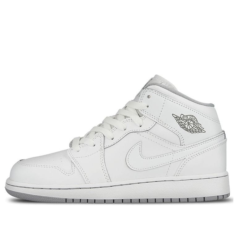 (GS) Air Jordan 1 Retro Mid 'White Wolf Grey' 554725-112