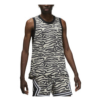 Men's Air Jordan Irregular Texture Alphabet Printing Mesh Training Sports Pearl White Vest DM1825-219