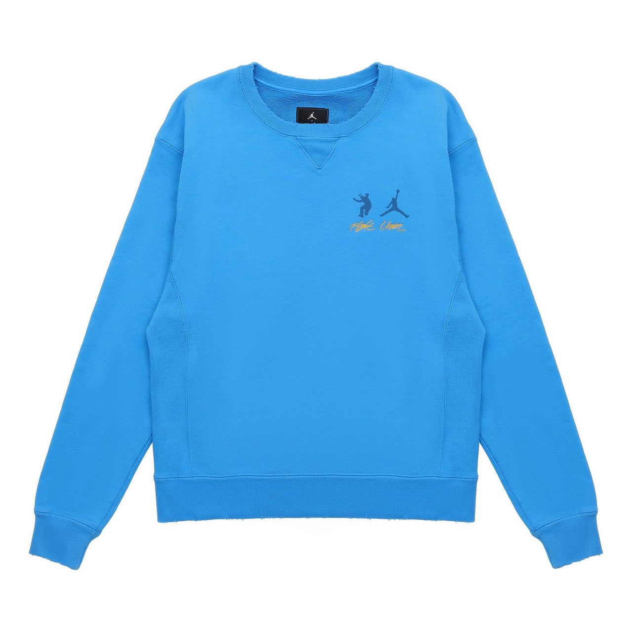 Air Jordan x union Crossover SS22 Logo Solid Color Sleeve Sports Round Neck Asia Edition Blue DJ9523-483