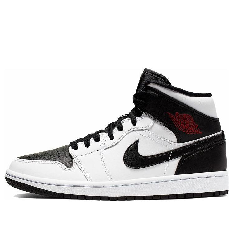 (WMNS) Air Jordan 1 Mid 'White Black' BQ6472-101