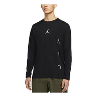 Air Jordan Air Athleisure Casual Sports Long Sleeves T-shirt Black DB4367-010