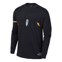 Nike Jordan Zion 1 x NARUTO Long Sleeve Top 'Black Yellow' DO6598-010