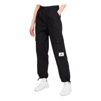 (WMNS) Air Jordan Essentials Utility Casual Sports Loose Pocket Bundle Feet Long Pants/Trousers Black DD7005-010