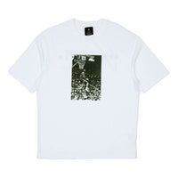 Air Jordan x Union LA Dunk Printing Sports Round Neck T-Shirt Asia Sizing 'White' CZ1458-100