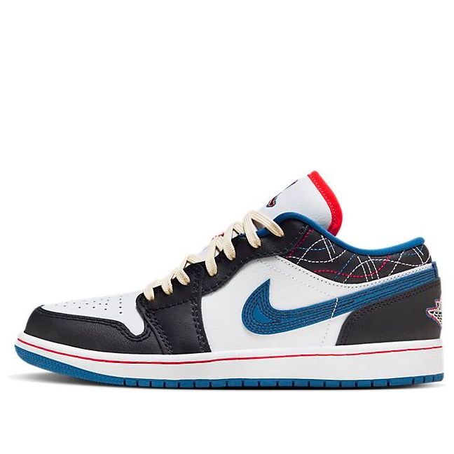 Air Jordan 1 Low 'White Industrial Blue Siren Red' FV3622-141