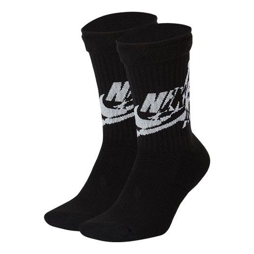 Air Jordan Logo Printing Sports Socks One Pair Black SK0112-010
