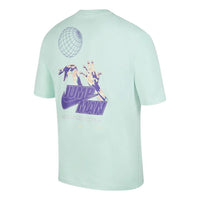 Men's Air Jordan Back Print Short Sleeve Mint Green T-Shirt DM1447-379